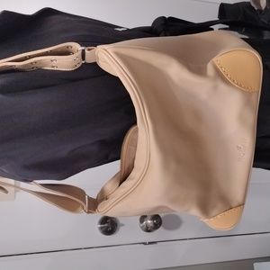 Hogan tan leather shoulder bag